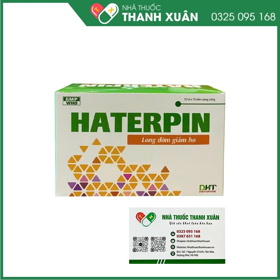 Haterpin thuốc giảm ho, long đờm